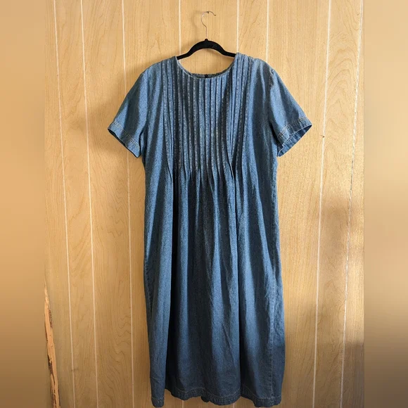 chinese dress ladies Jazelle Long Sleeve Mini Dress Denim main image 1